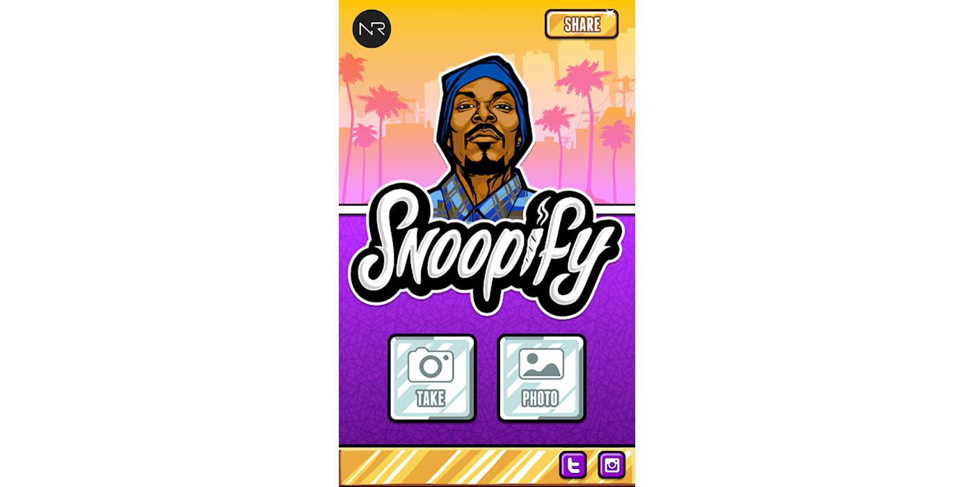 An image of an avatar Snoop Dogg from the Snoopify app
