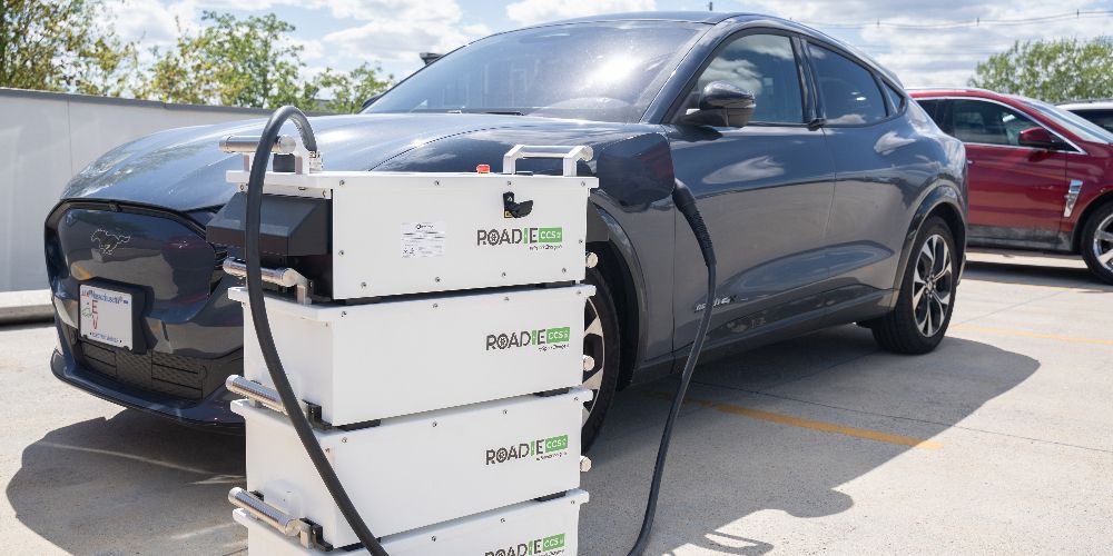 Sparkcharge's Roadie chargers are seen in public
