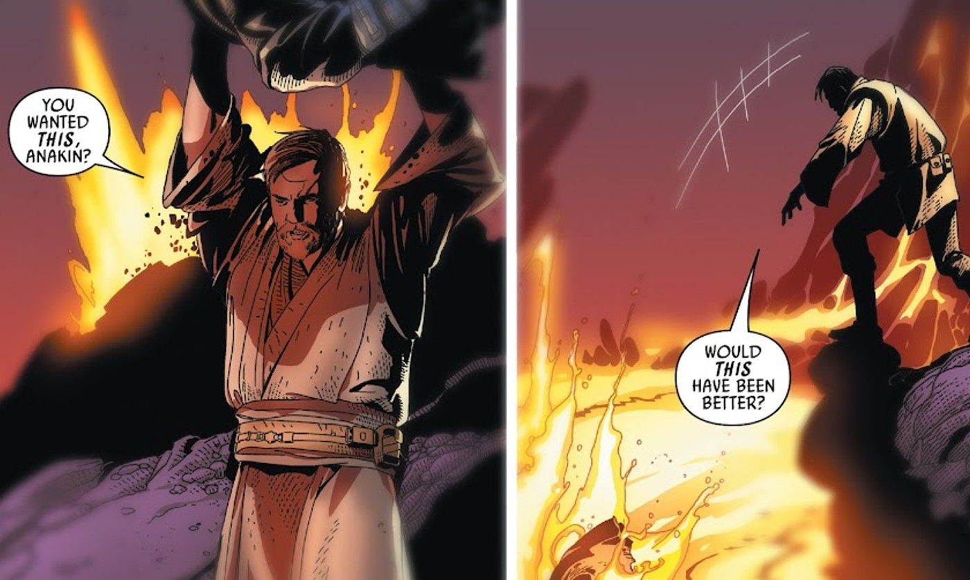 star wars darth vader imagines obi-wan killing anakin