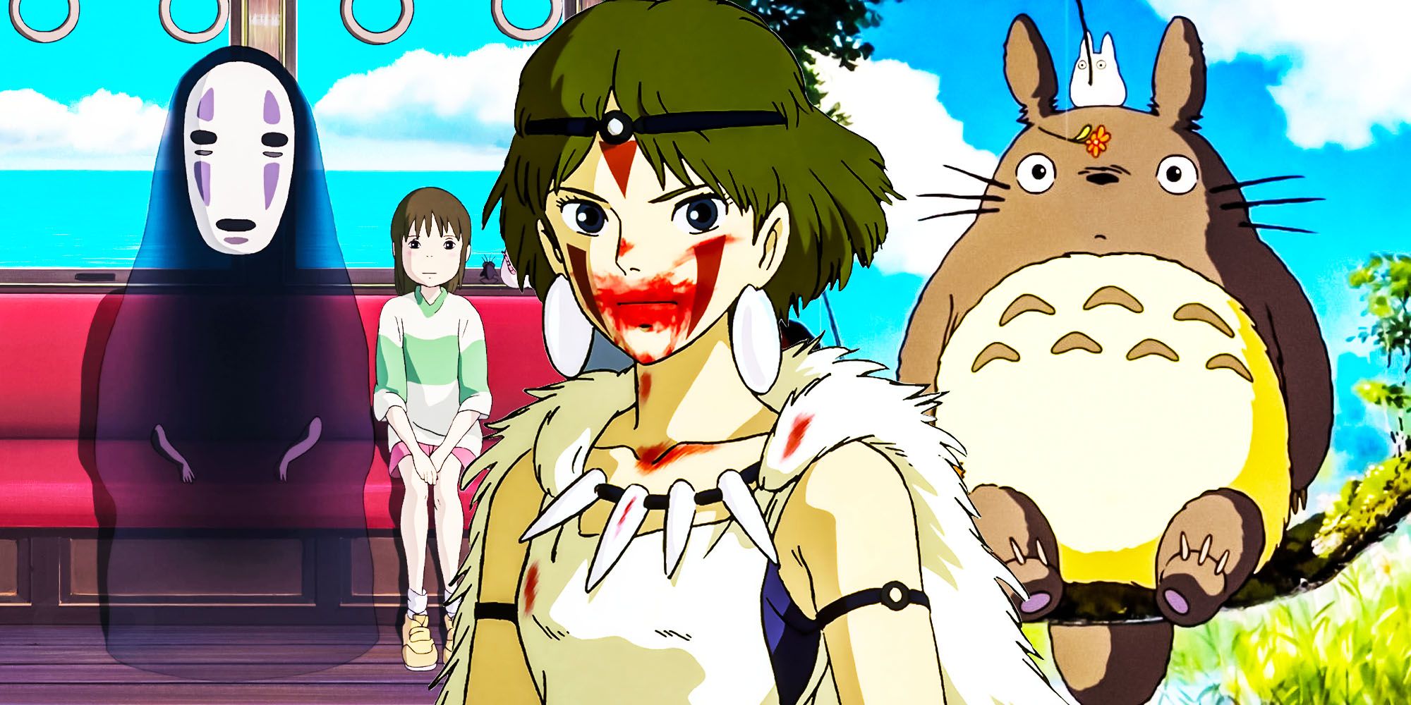 studio ghibli princess mononoke spiritied away