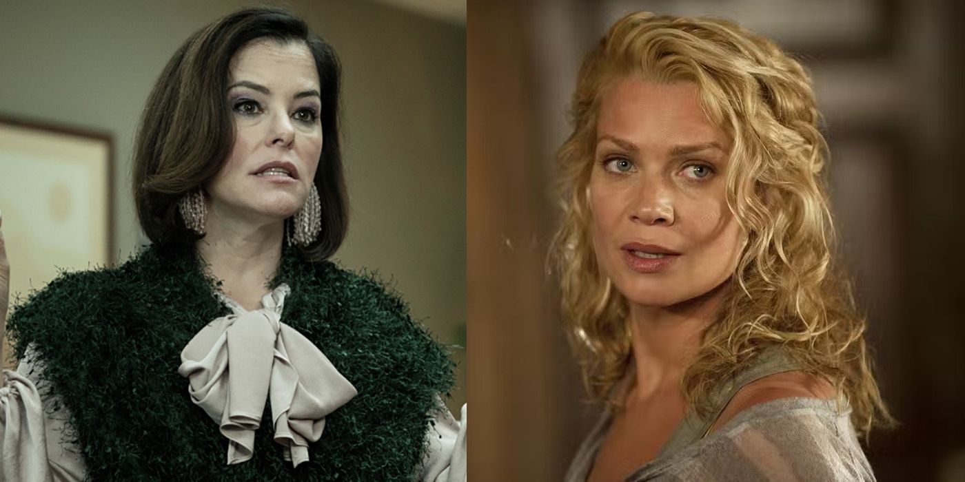 Split image of Blaire from Tales of the Walking Dead and Andrea from The Walking Dead