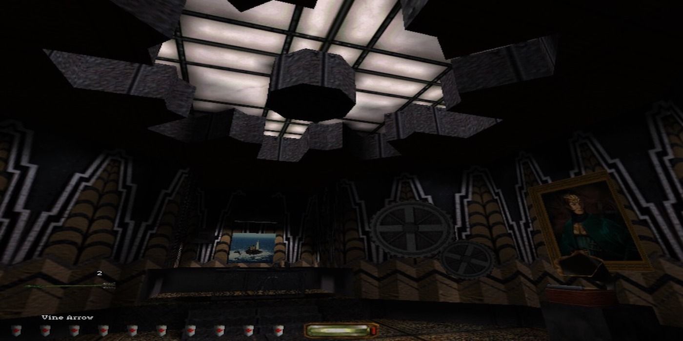 Uma captura de tela do jogo Thief II: The Metal Age
