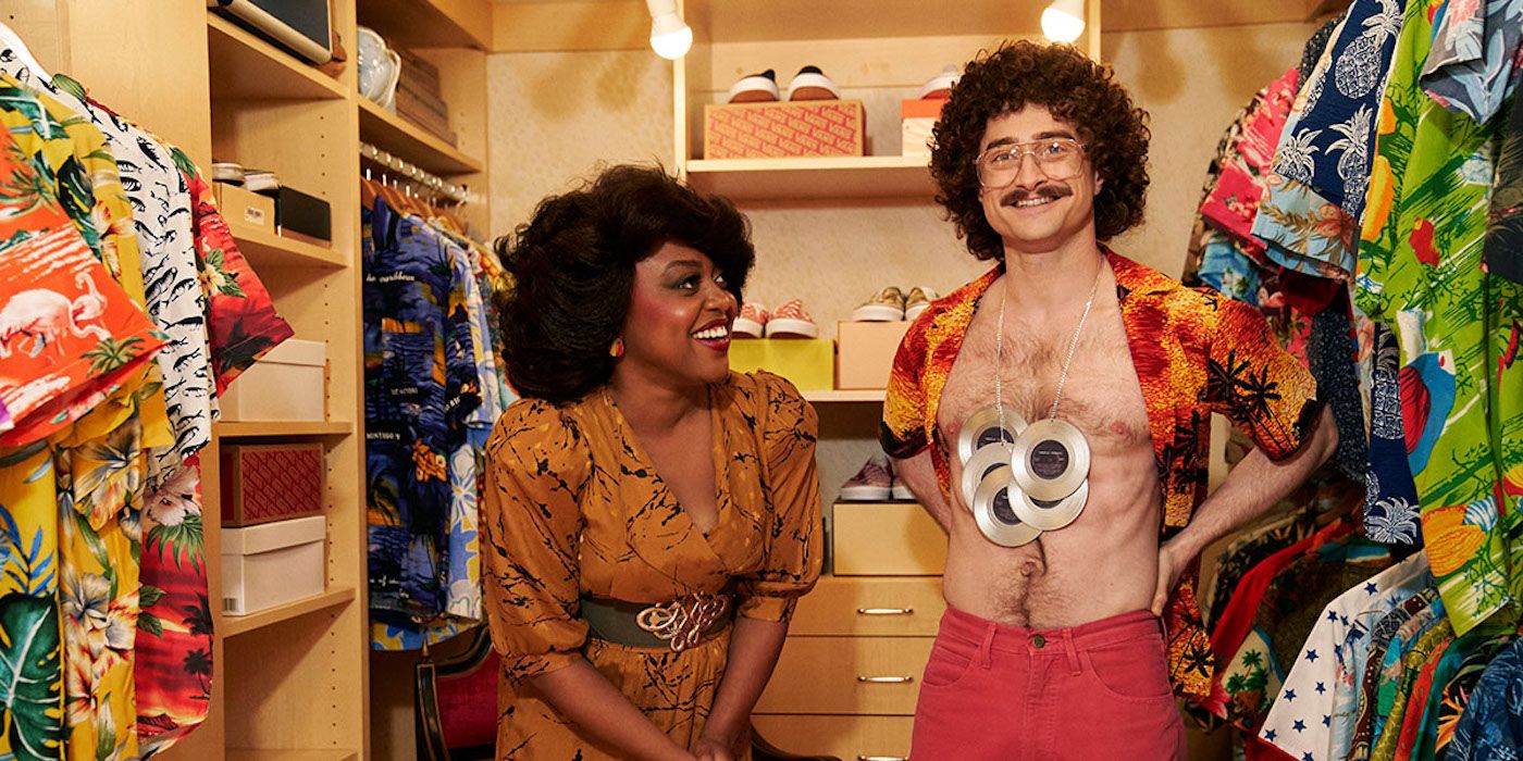 Quinta Brunson and Daniel Radcliffe in Weird: The Al Yankovic Story