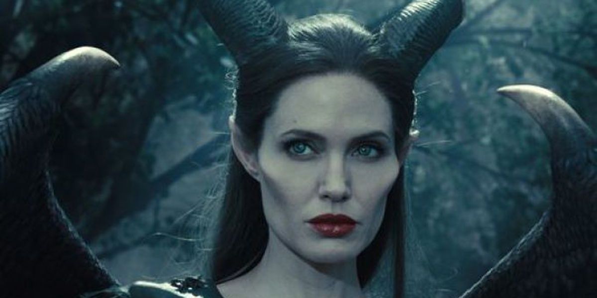 Cropped Angelina Joile as Maleficent