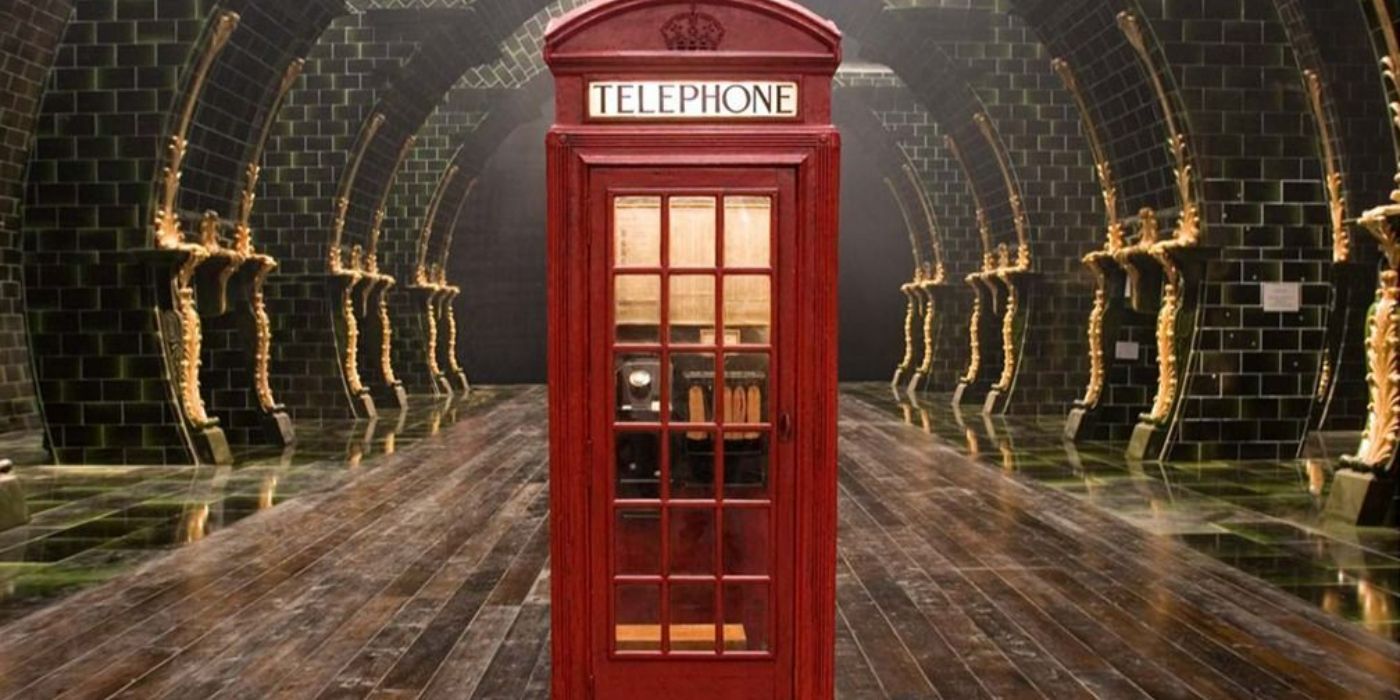 The public entrance into the Ministry of Magic in Harry Potter. 