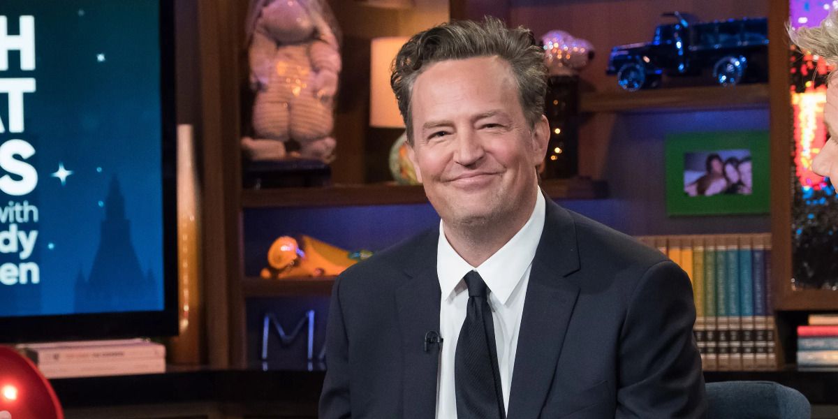 An image of Matthew Perry smiling is shown.