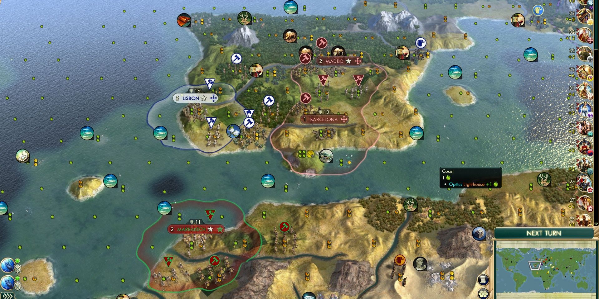 A game of Civilization 5