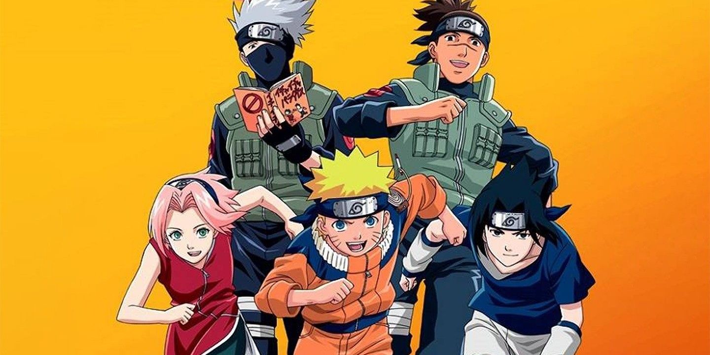A poster for the 2002 Naruto series