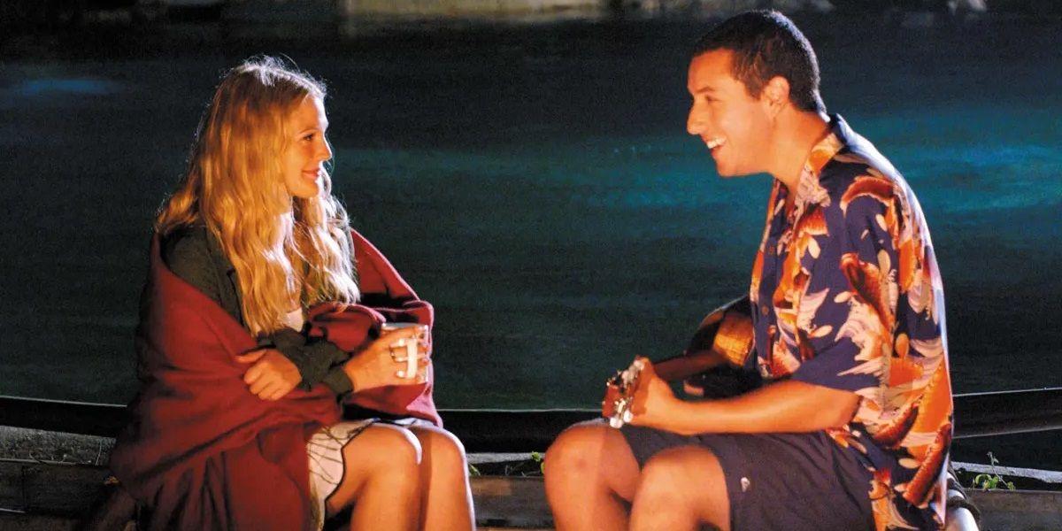 Adam Sandler and Drew Barrymore in 50 First Dates