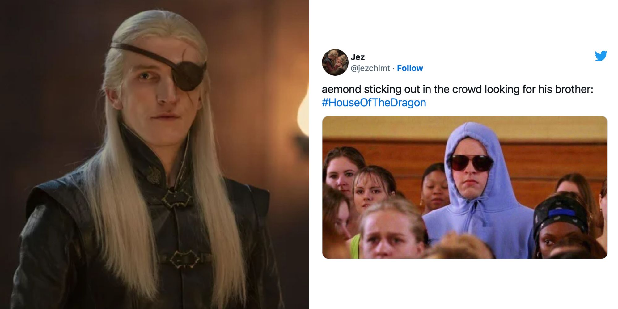 Aemond Targaryen and a meme about House of the Dragon