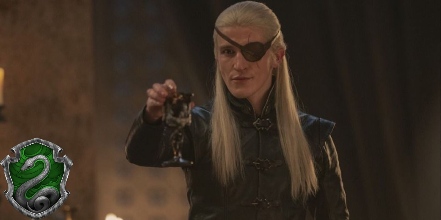Aemond Targaryen as a Slytherin