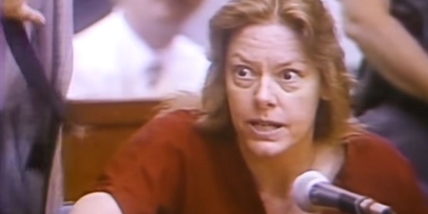 Aileen Wuornos in court.