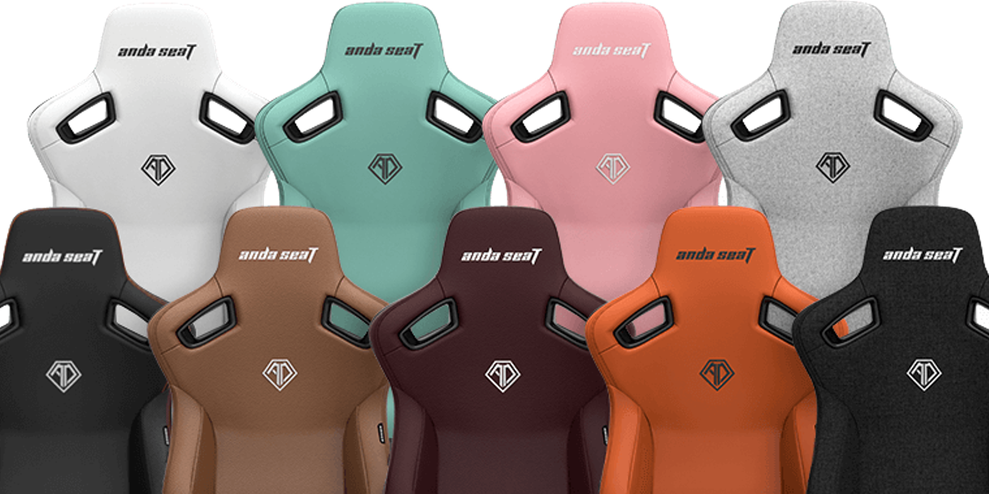 AndaSeat Kaiser 3 Gaming Chair in nine different colors.