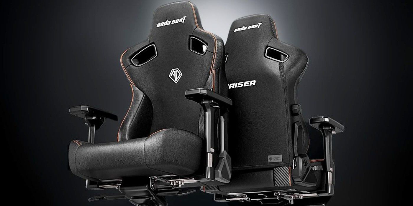AndaSeat Kaiser 3 Gaming Chair in black, back-to-back
