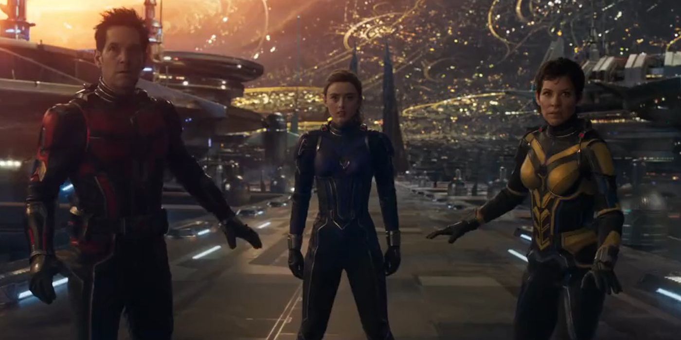 Ant-Man, The Wasp, and Cassie in Quantumania.