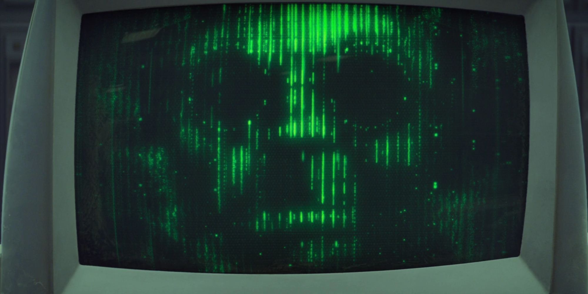 Arnim Zola appearing on a screen in Captain America: The Winter Soldier