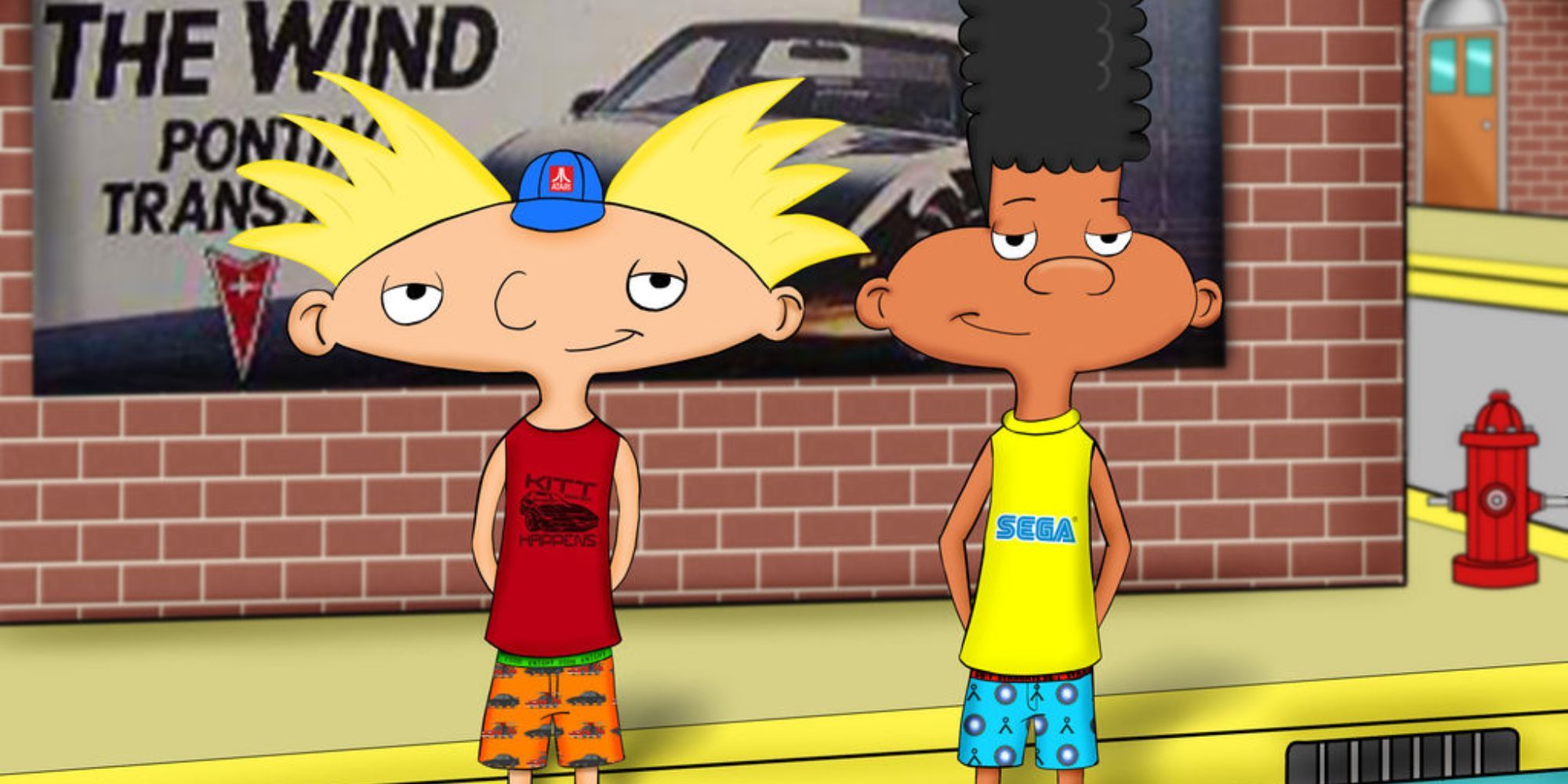 Arnold And Gerald standing together smiling