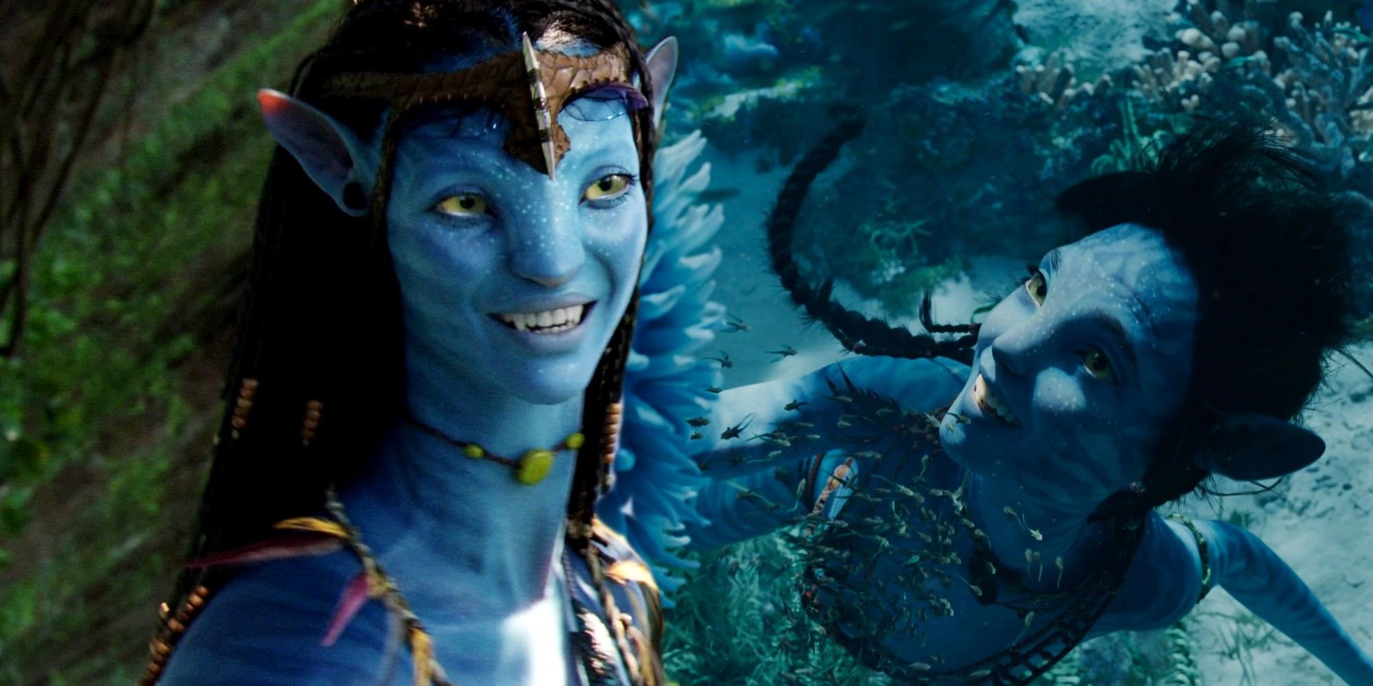 Avatar 2 The Way of Water Zoe Saldana as Neytiri Discusses Underwater Training Record