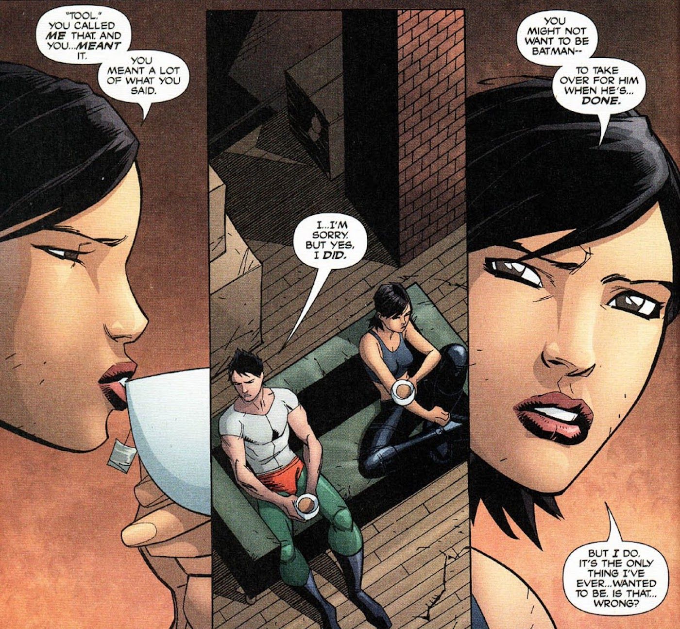 Cassandra Cain admits that she wants to be Batman when Bruce retires