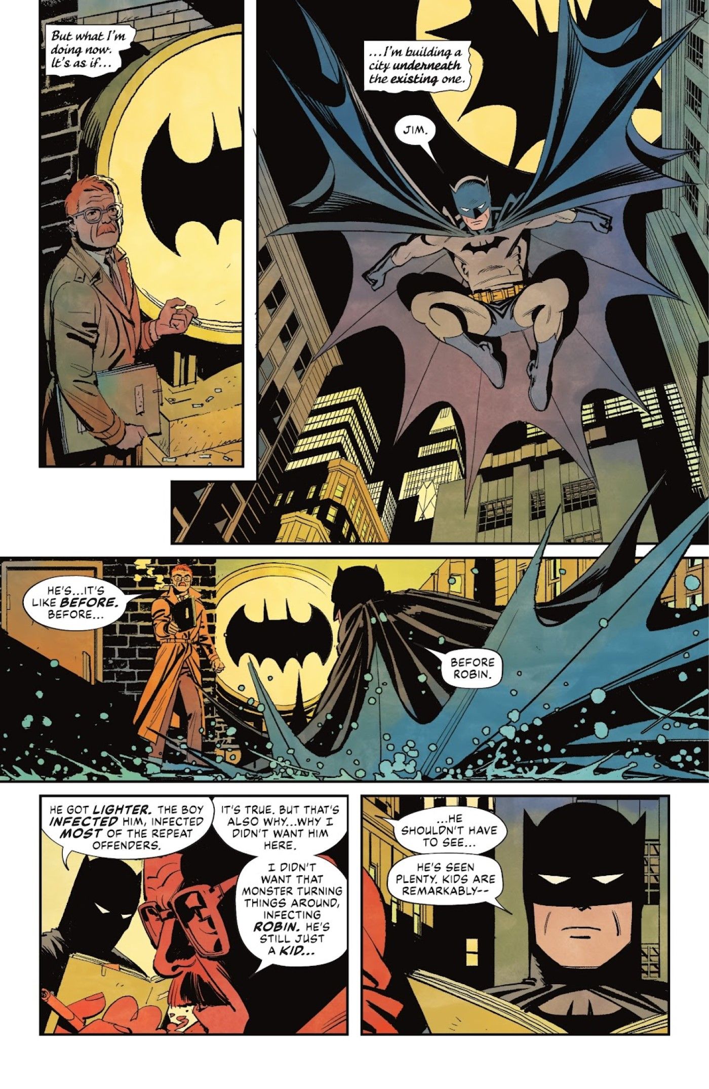 Menção Robin do Batman 128.