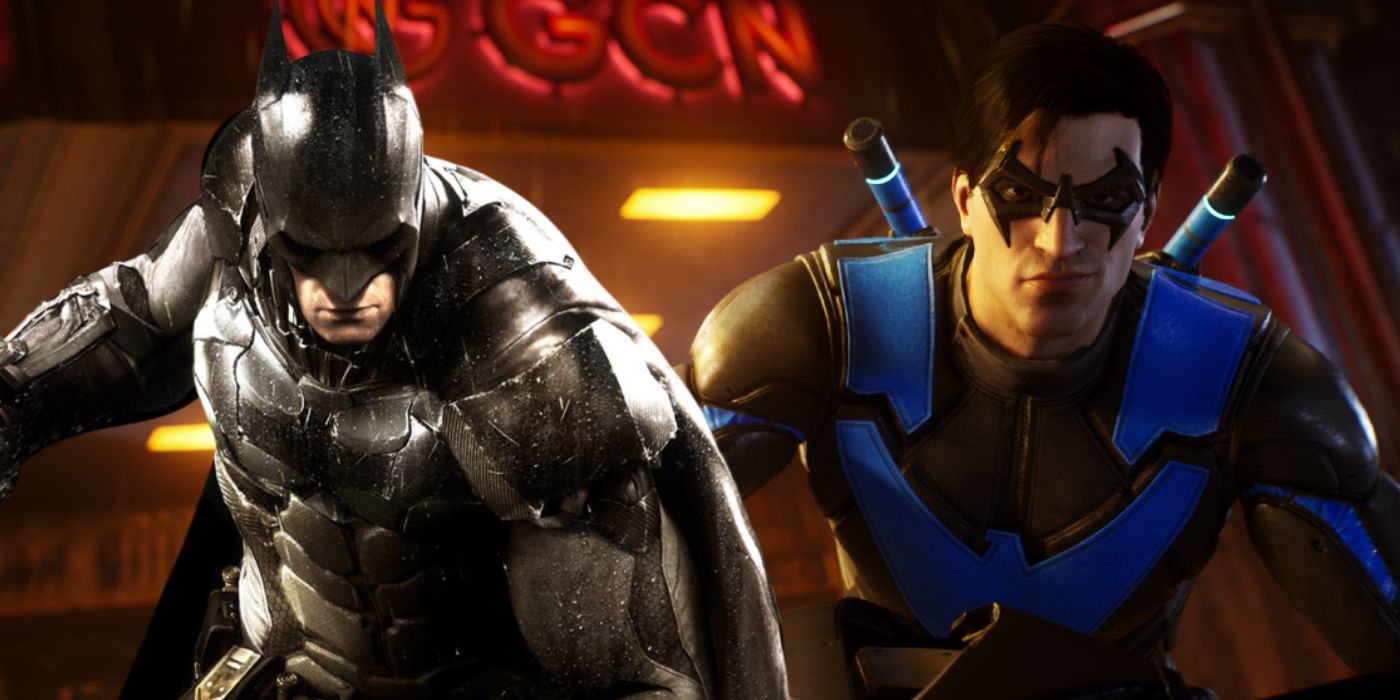 Batman from the Arkham Knight games, and Nightwing from Gotham Knights.