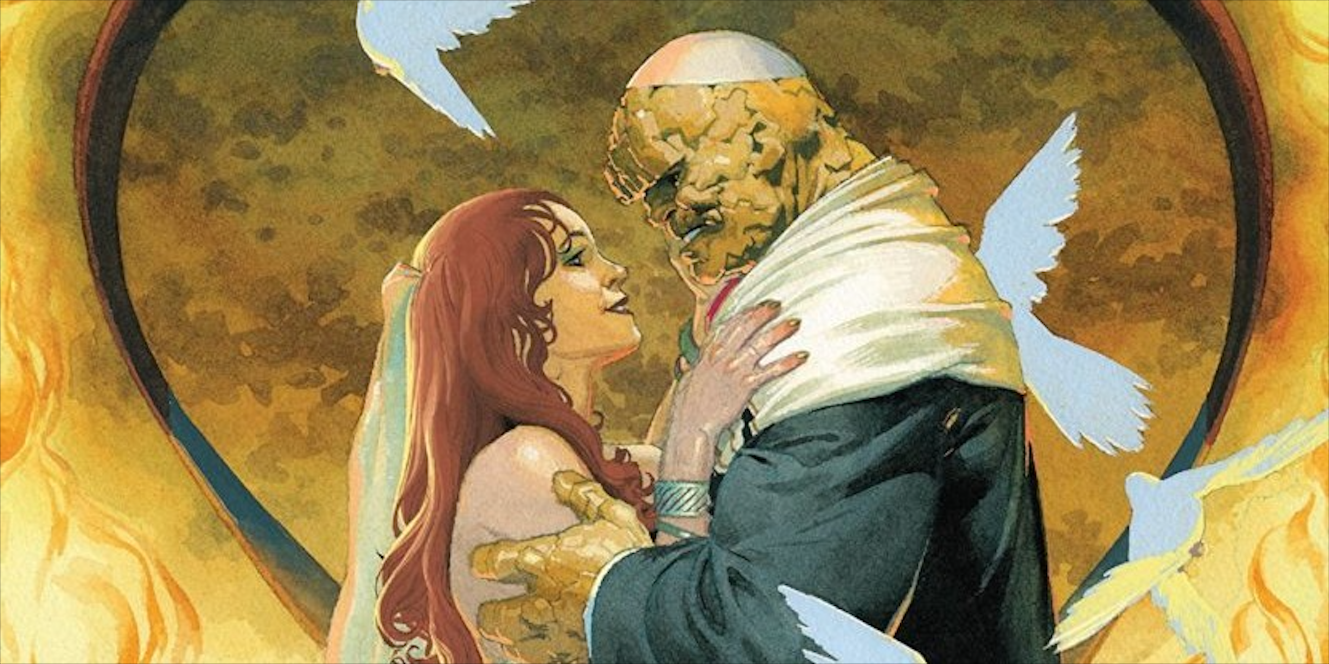Ben Grimm the Thing marries Alicia Masters