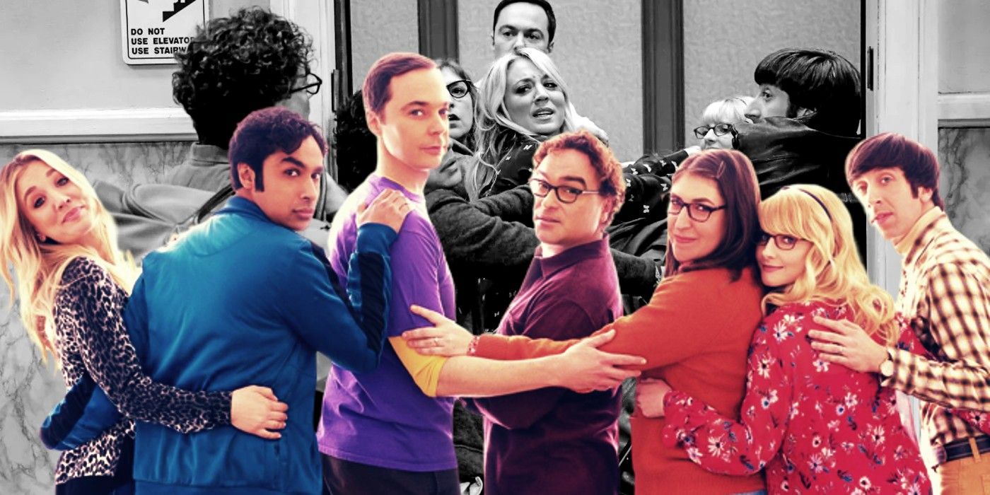Big Bang Theory cast looking back at the camera