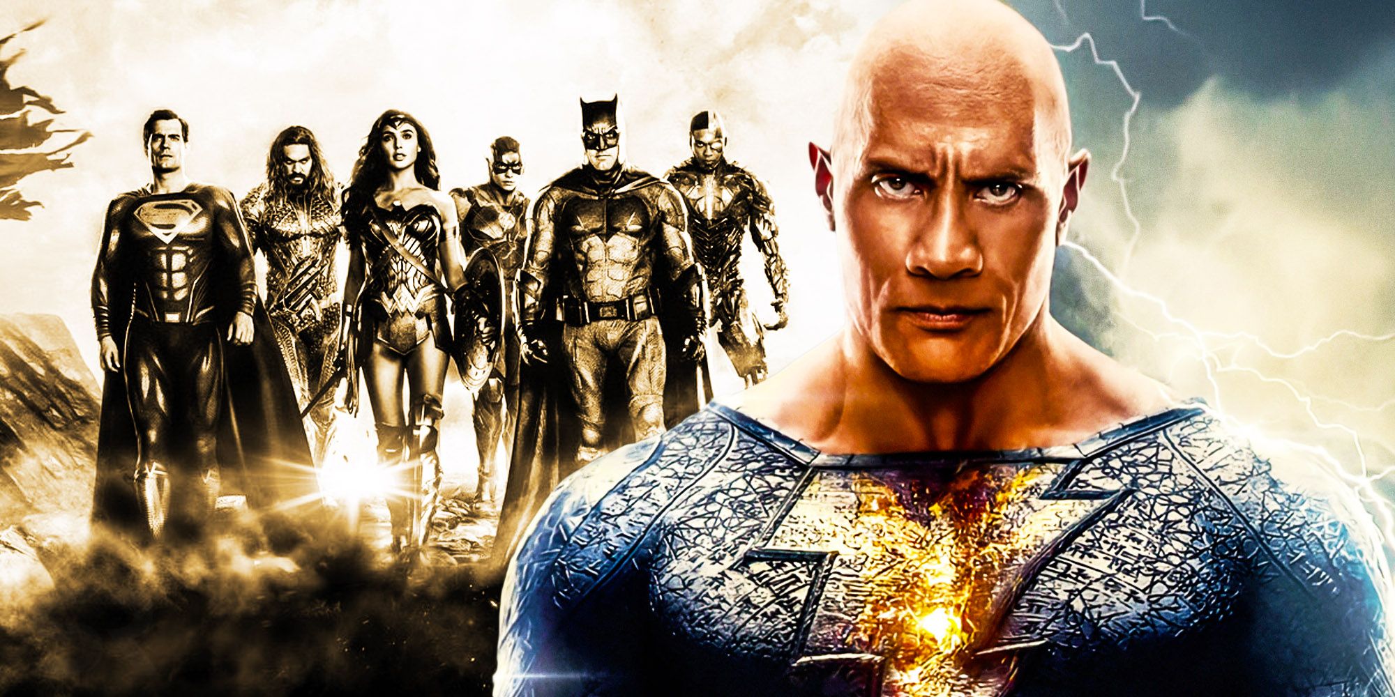 Black adam The rock Justice League