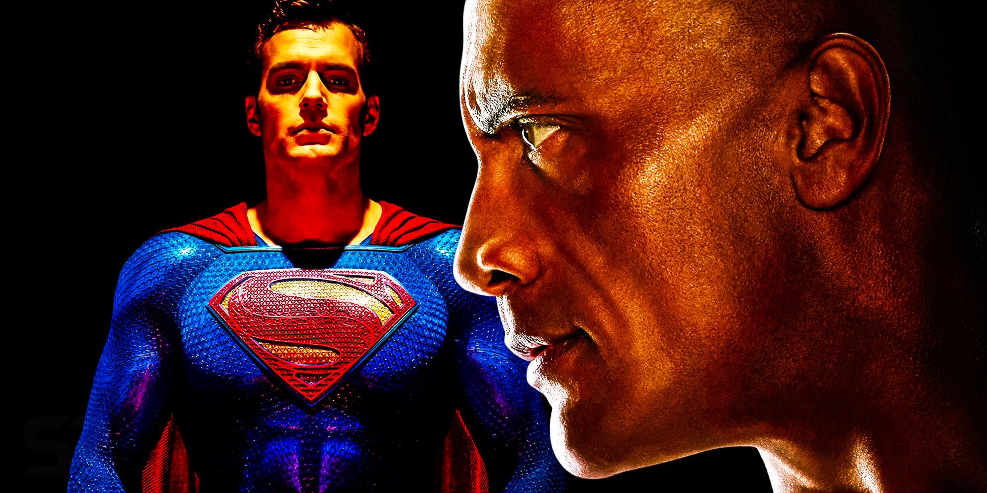 Adão Negro vs Superman Rock Henry Cavill