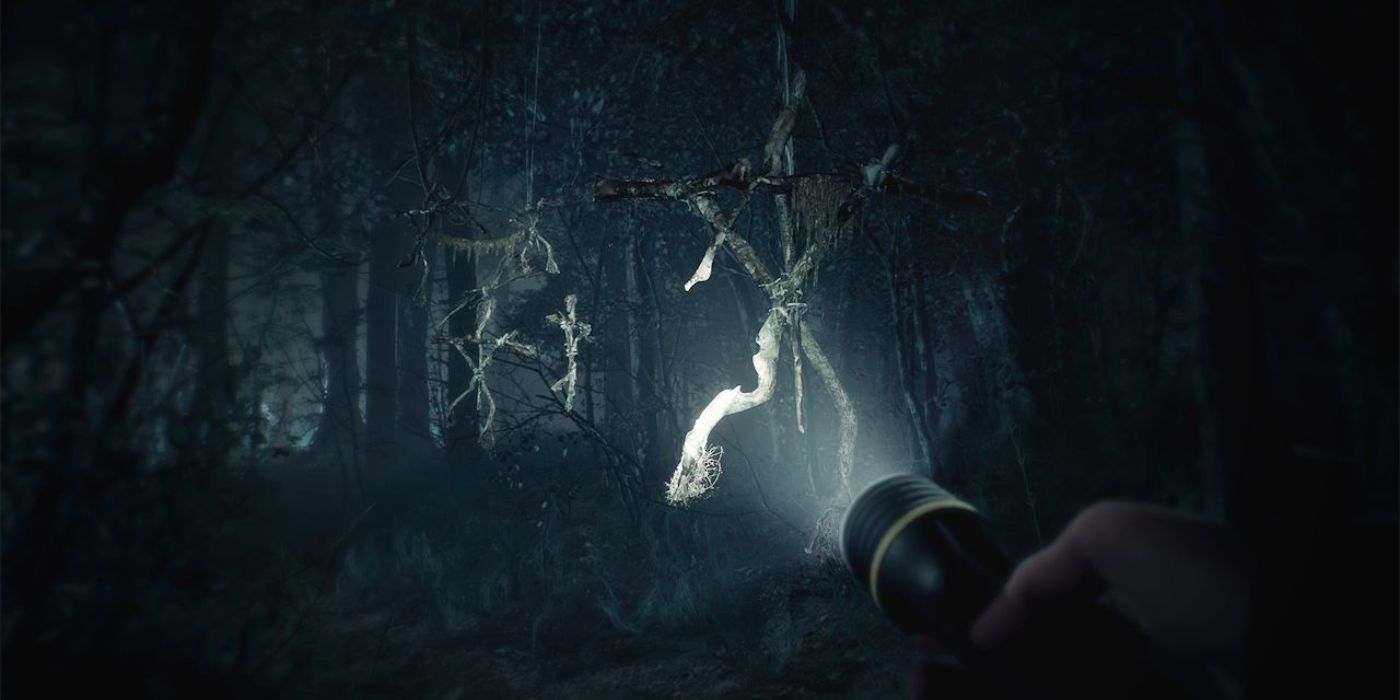 Still image from the game Blair Witch.