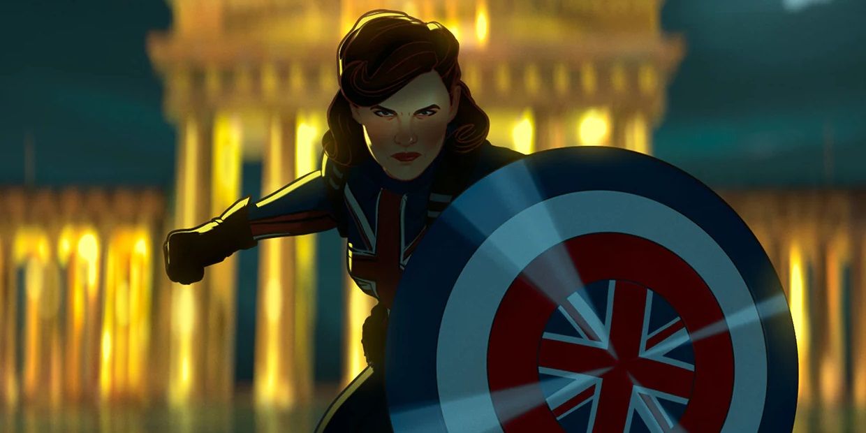 Captain Carter with her shield in What If
