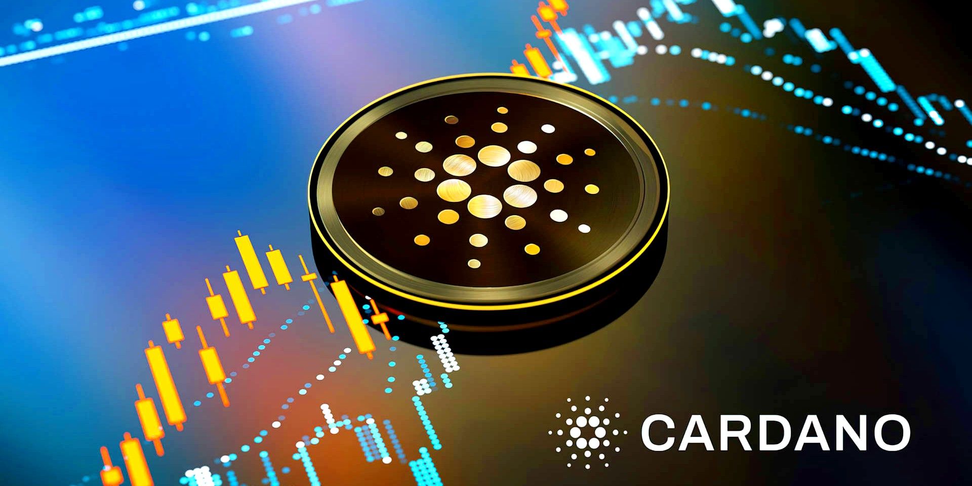 Cardano coin over price charts