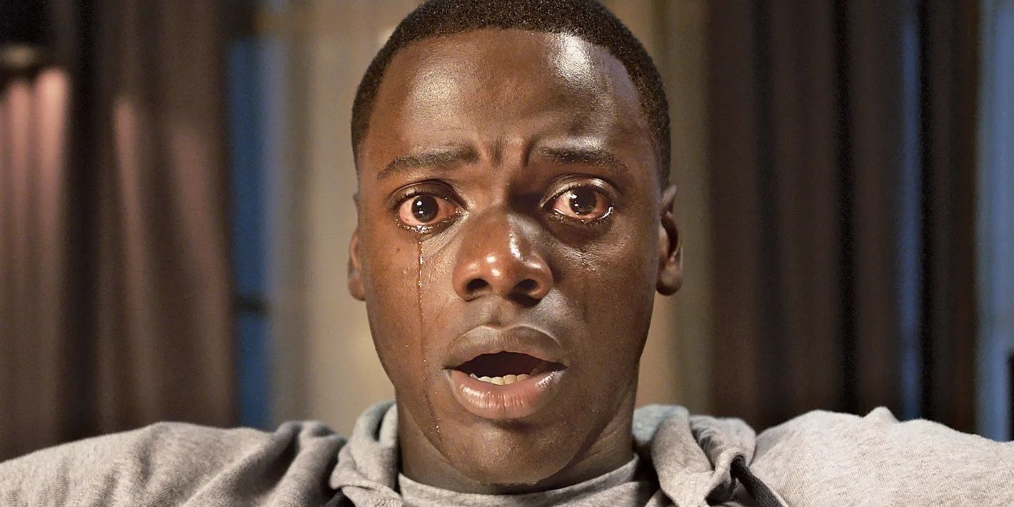 Chris crying in Get Out.