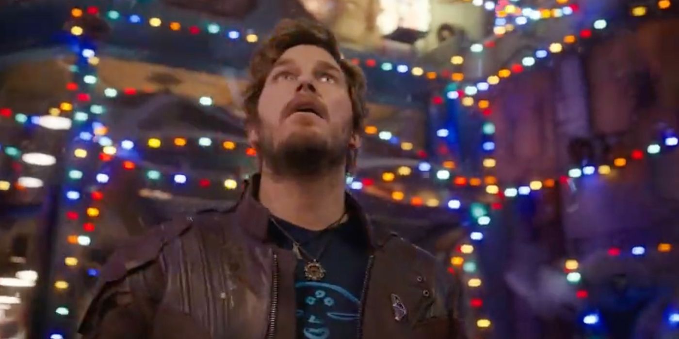 Peter looking astonished in Guardians of the Galaxy Holiday Special