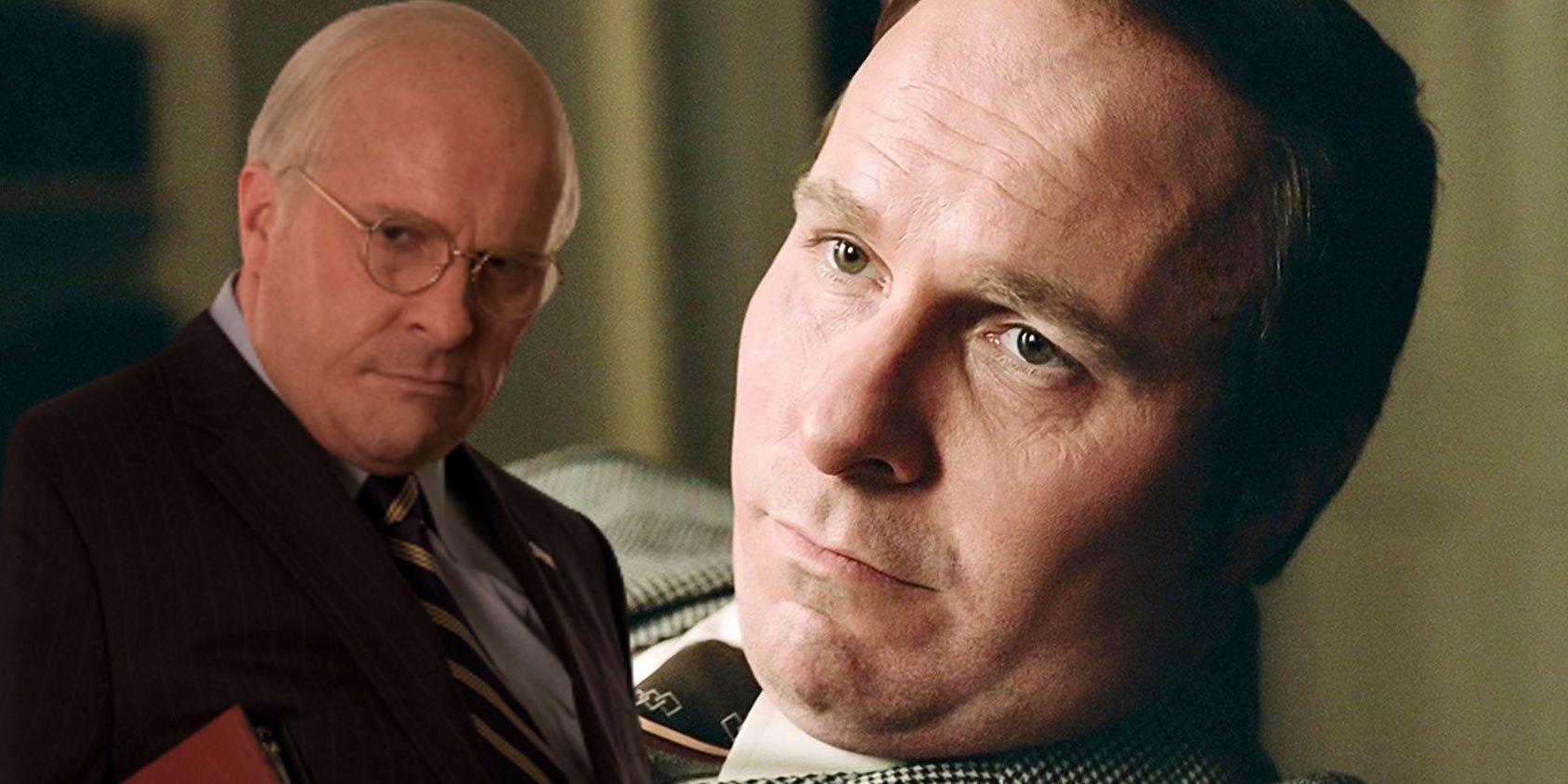 Christian Bale pictured as Dick Cheney in Vice