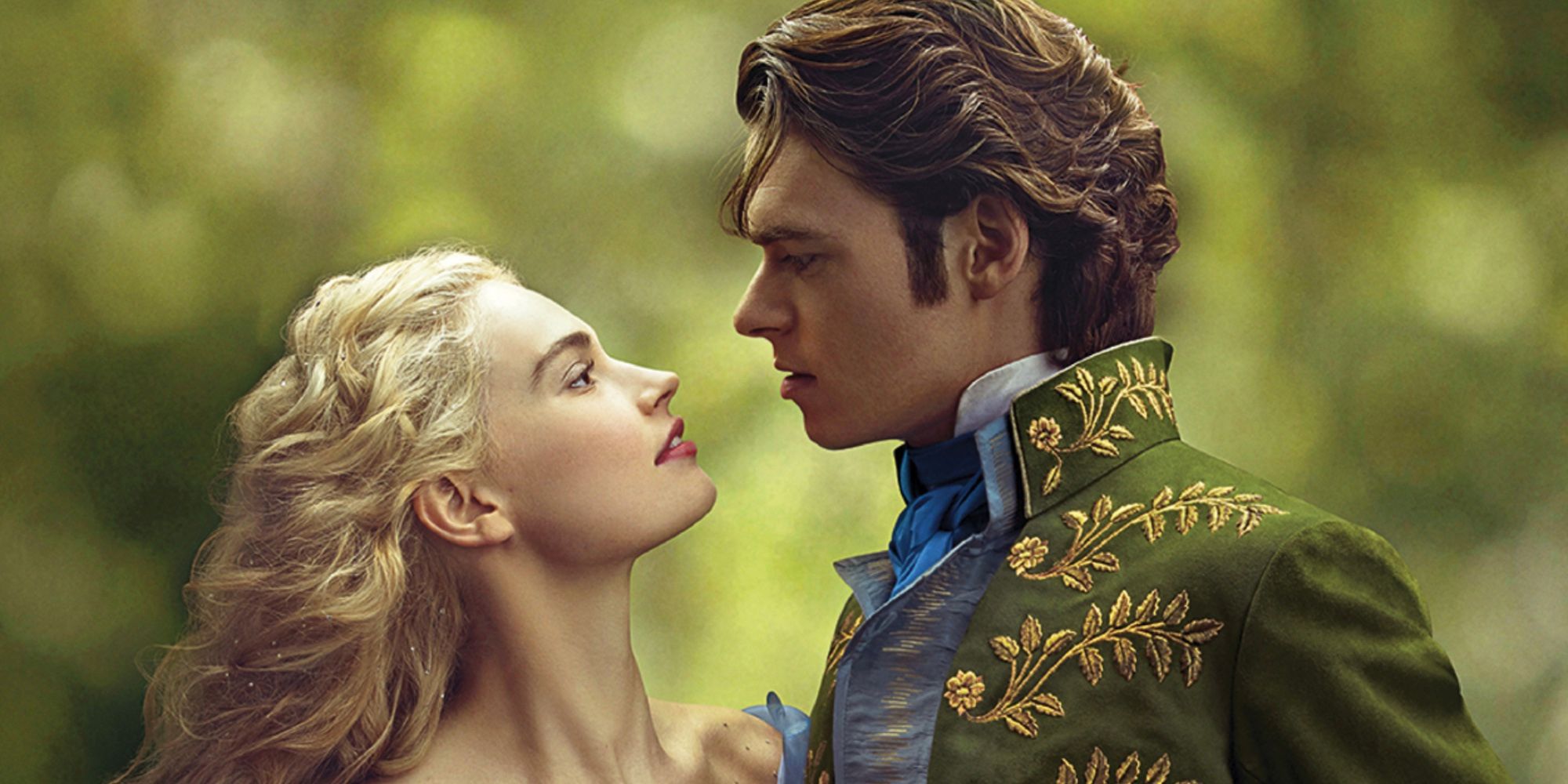 The Prince holds Cinderella close in the 2015 movie