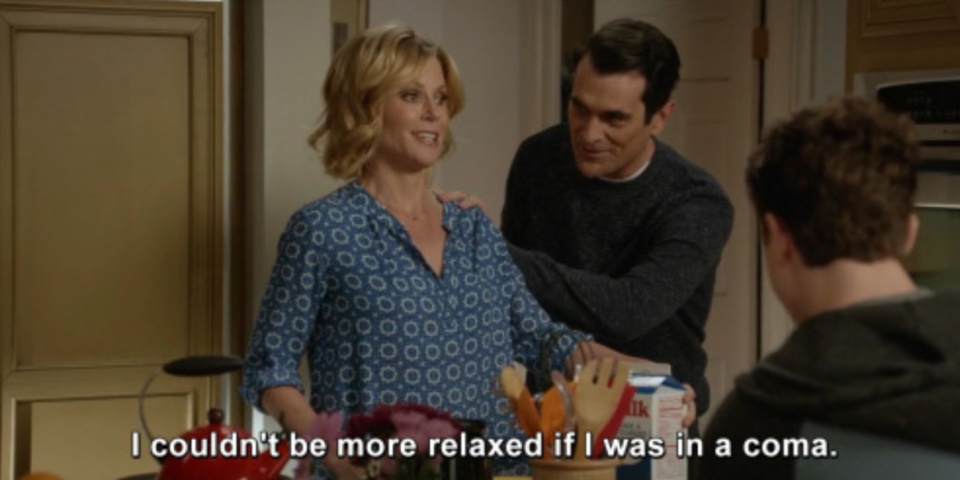 Claire tells Phil she&rsquo;s relaxed on Modern Family