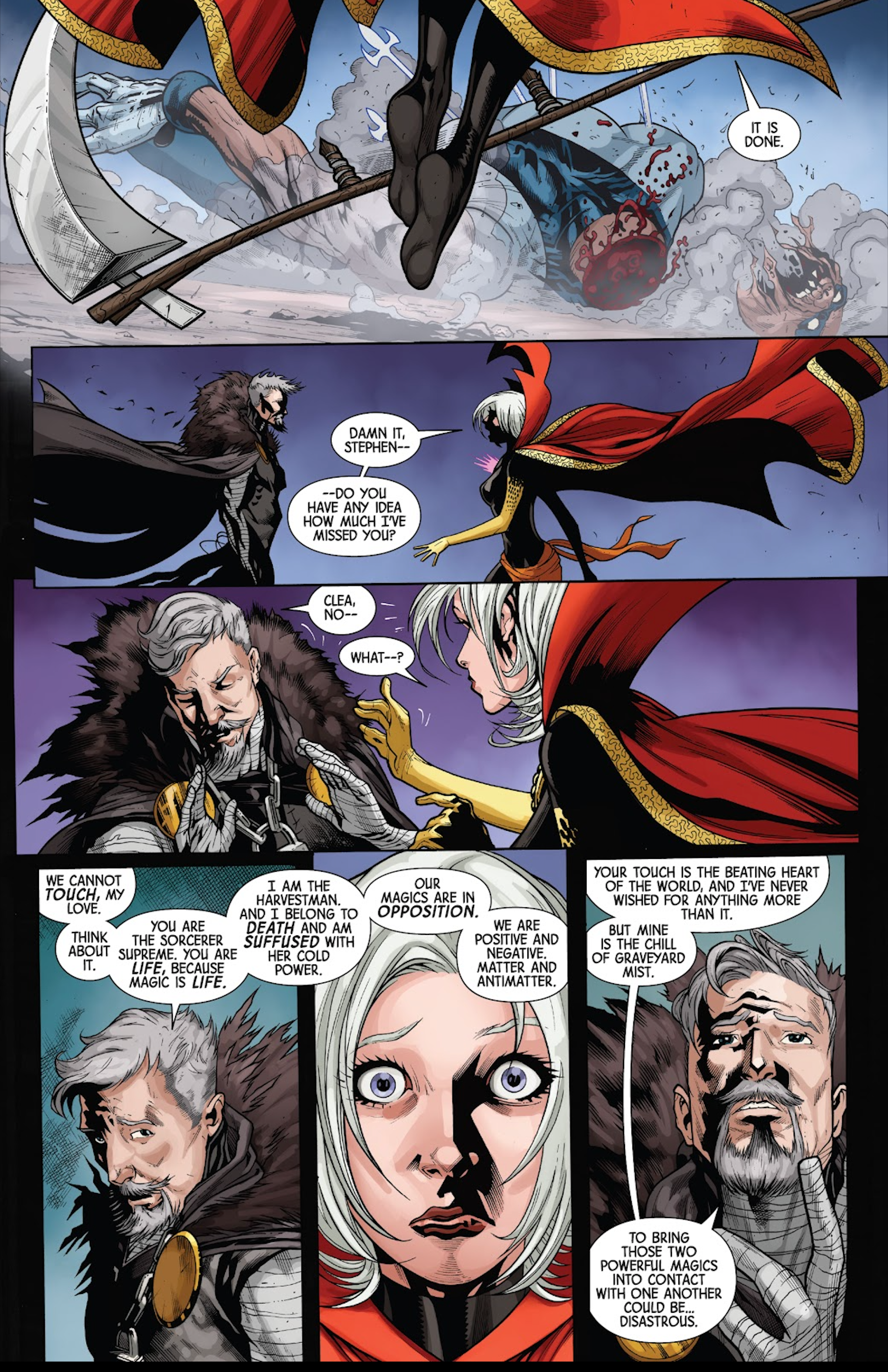 Clea meets Doctor Strange after his death