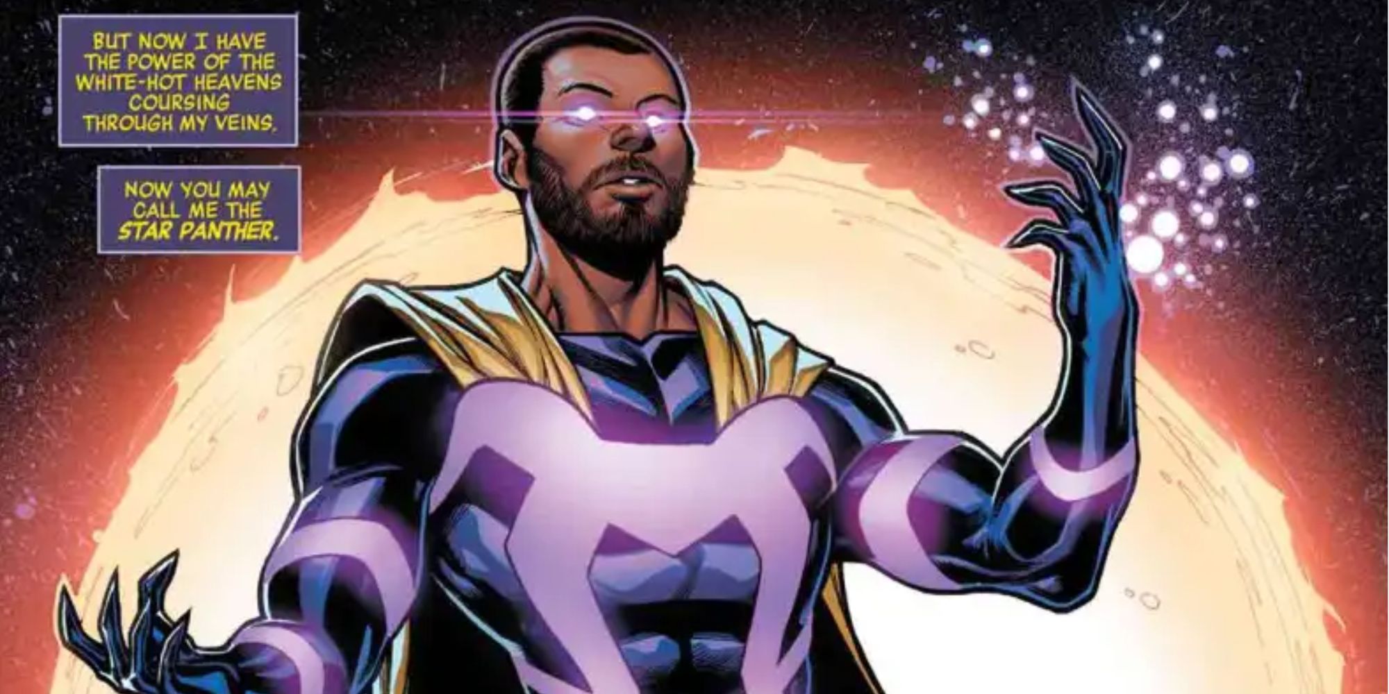 TChalla becomes the Star Panther in Avengers Forever comics.