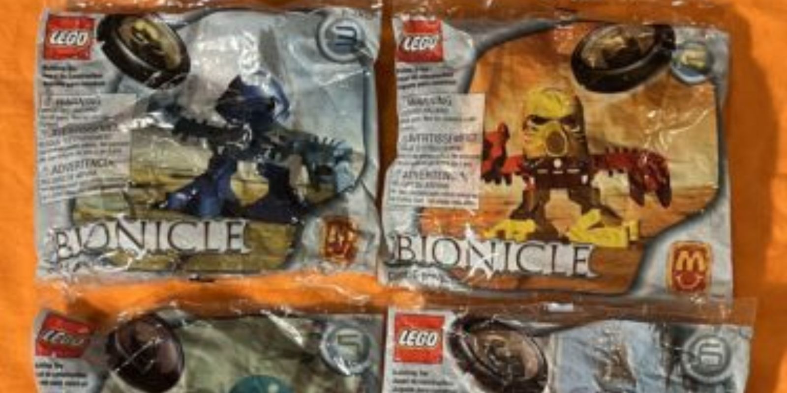 LEGO Bionicle McDonalds 2001 Happy Meal Toys
