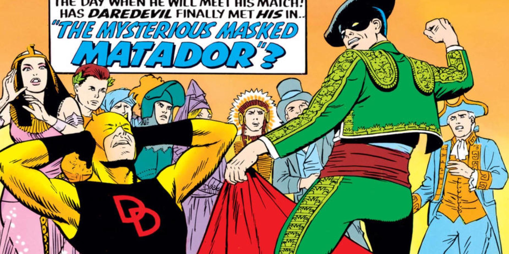 Matador fights Daredevil in Marvel Comics.