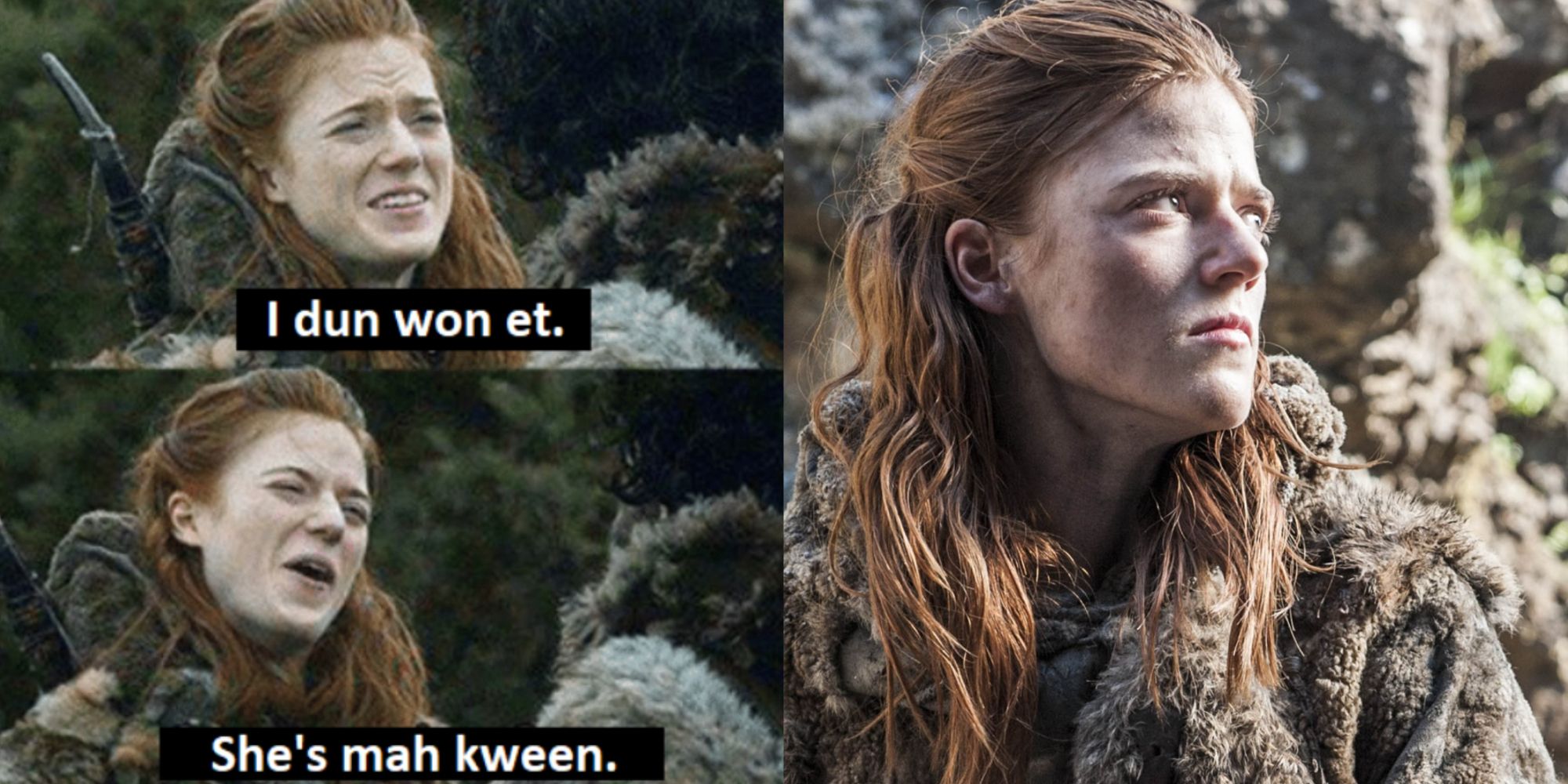 Split feature image showing Ygritte's meme and Ygritte character from Game of Thrones.