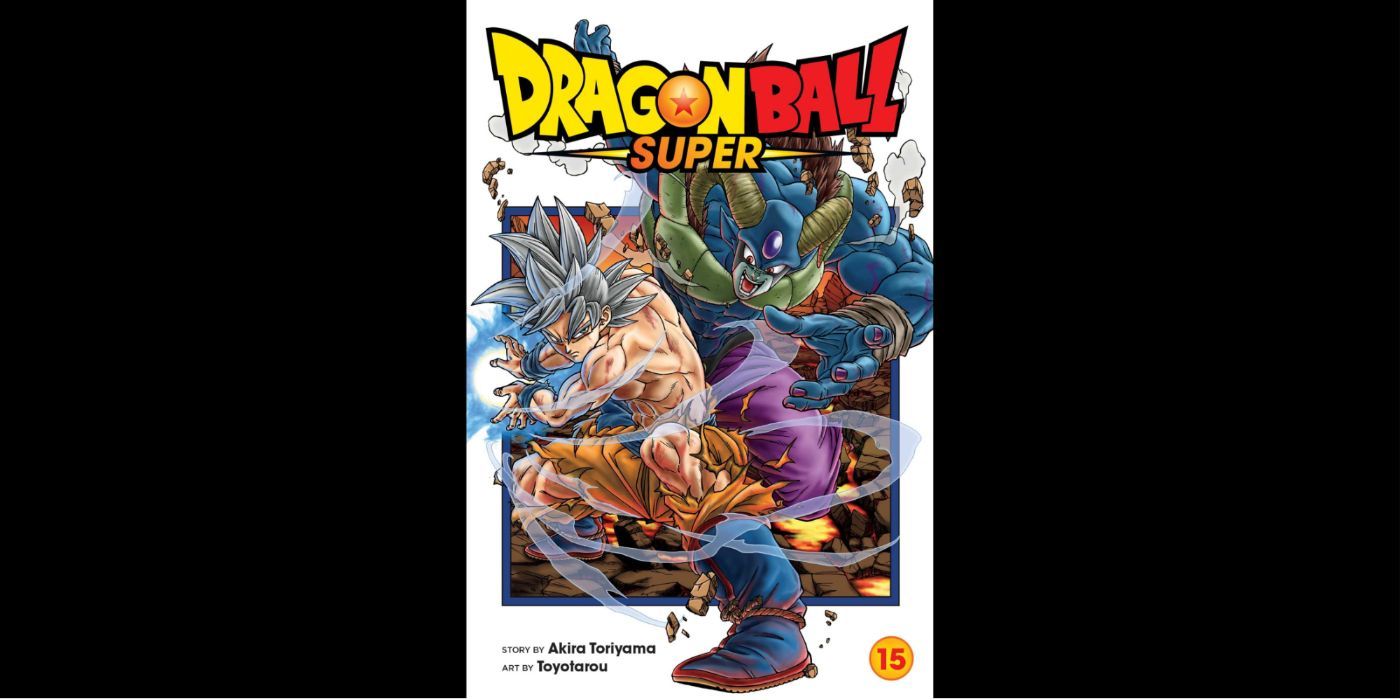 Dragon Ball Super - Volume 15 - arte da capa apresenta Goku lutando contra Moro.