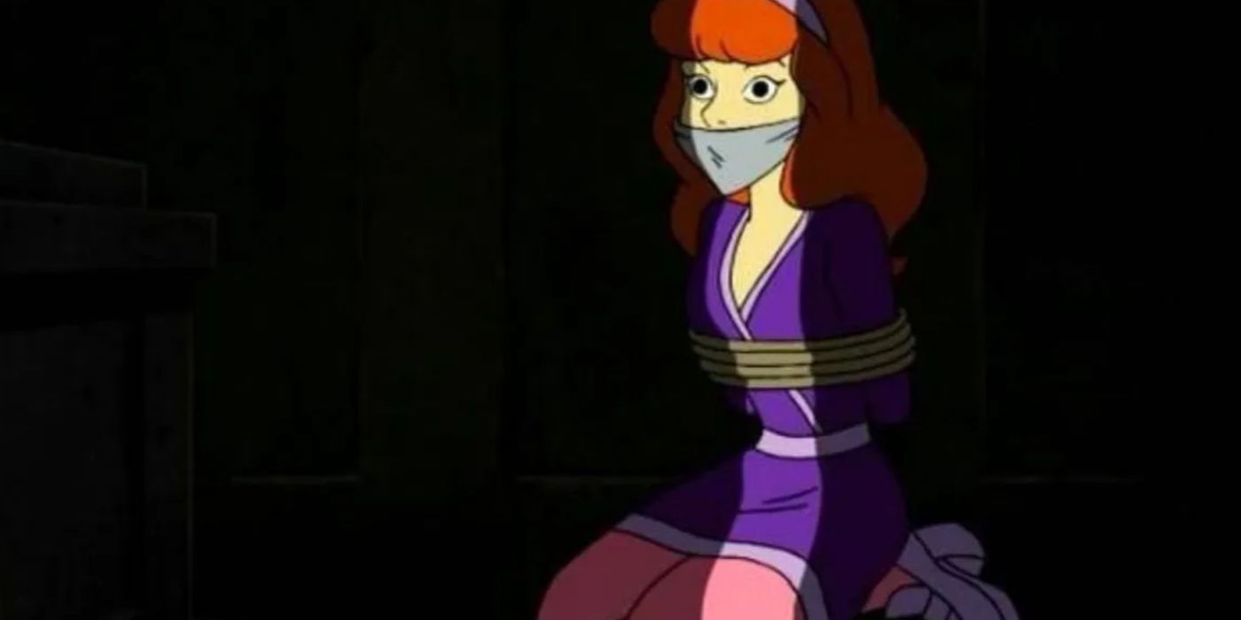 Daphne tied up in Scooby Doo
