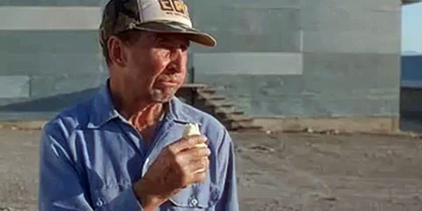 The farmer eating a sandwich in Napoleon Dynamite. 