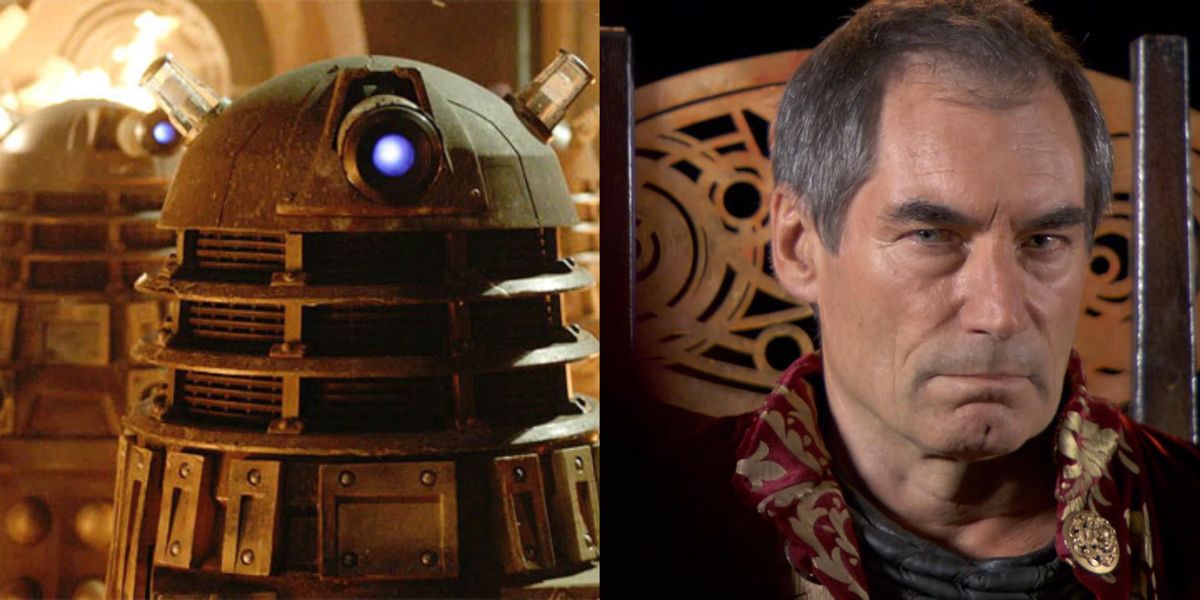 The Daleks invade Gallifrey during the Time War, and Rassilon addresses the High Council of Time Lords.