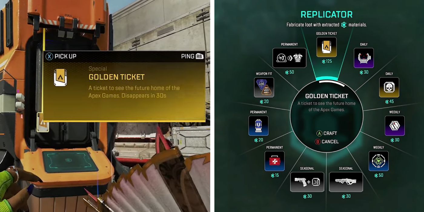 Crafting a Golden Ticket in Apex Legends
