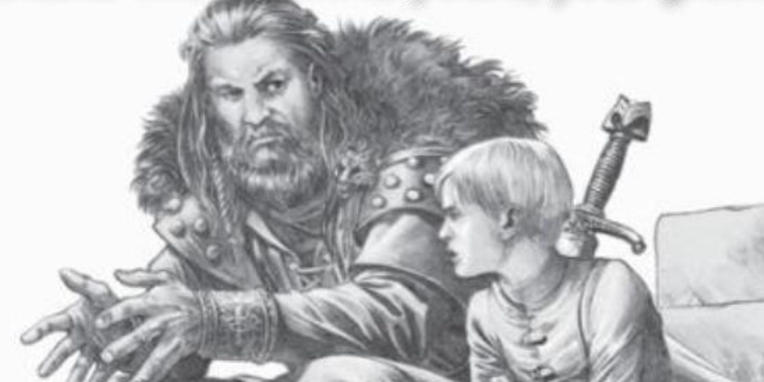 Cregan Stark e Aegon III de Fire & Blood, arte de Douglas Wheatley