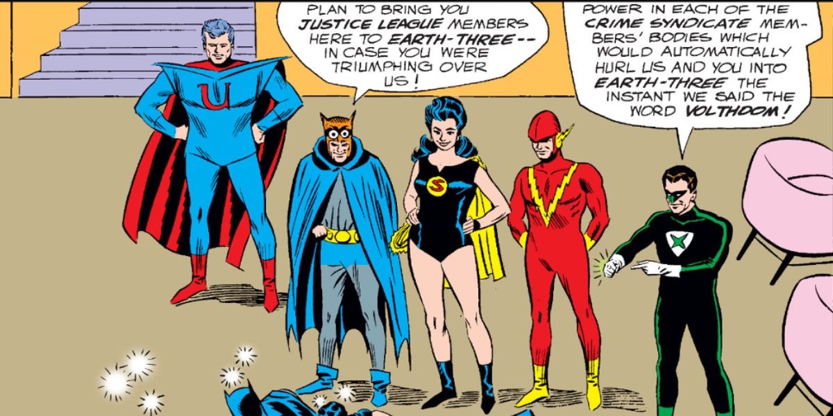 The Crime Syndicate mocks the Justice League in Crisis On Earth-Three