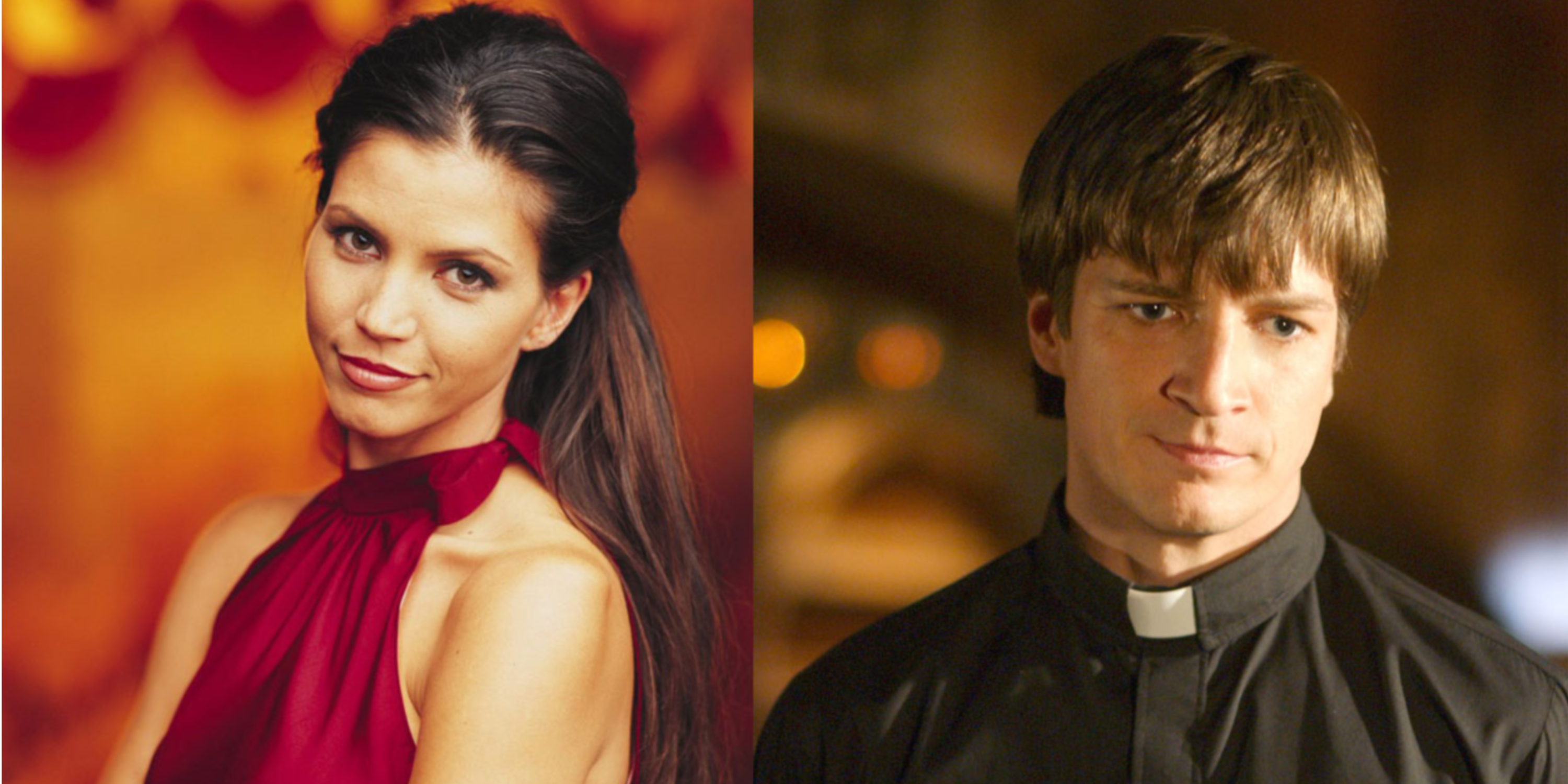 Charisma Carpenter and Nathan Fillion in Buffy the Vampire Slayer